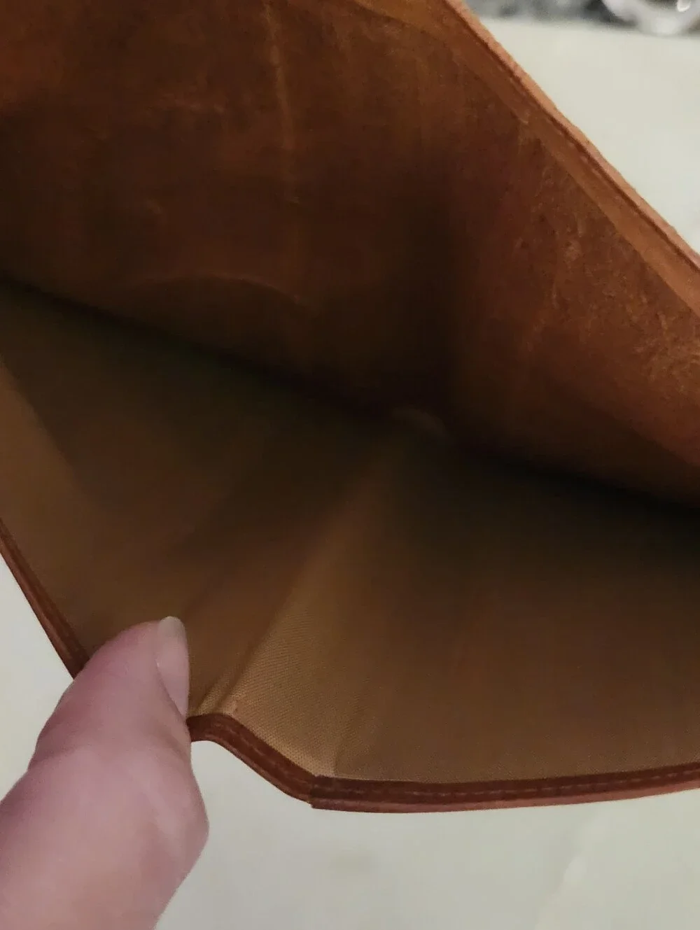 Leathergoods Denmark Tooled Leather Brown Wallet